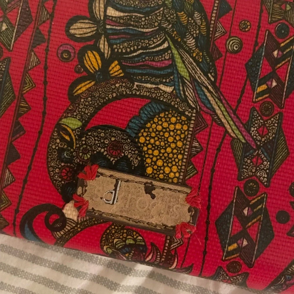 Bright Red Sakroots Zip Wallet
